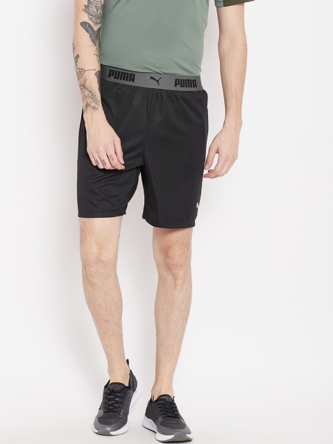 

Puma Men Black Printed Regular FTBLNXT Graphic Training Shorts