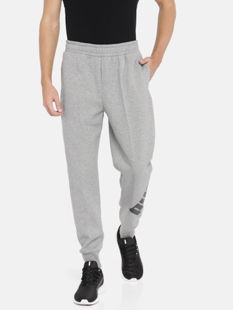 

Puma Men Grey Melange Solid OversizeLogoPant Joggers
