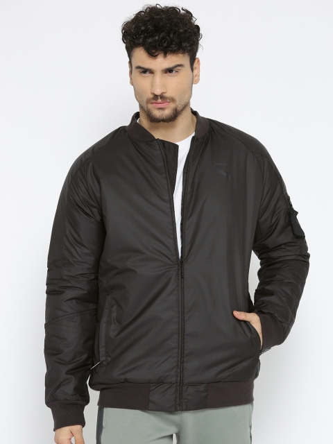 

Puma Men Black Solid Pace Bomber Jacket