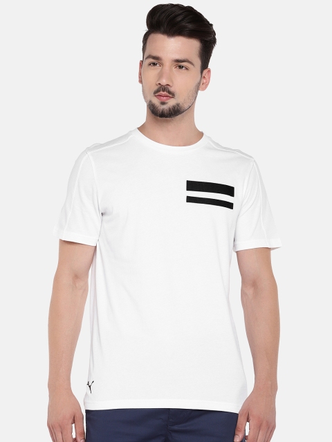 

PUMA Motorsport Men White Solid Ferrari Winter Polo Collar T-shirt