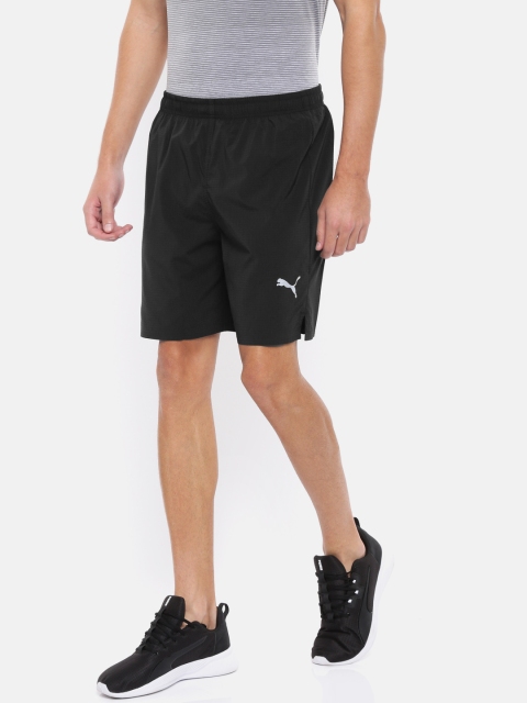 

Puma Men Black Solid Regular Fit Sports Shorts