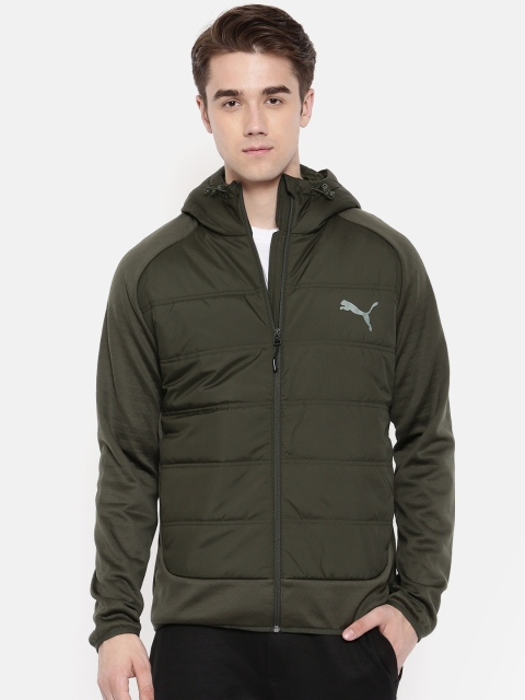 

Puma Men Olive Water Repellent Padded Jacket