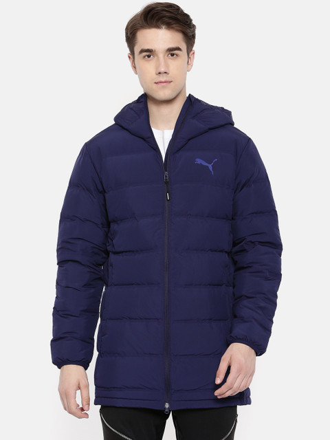 

Puma Men Navy Blue Downguard Water Repellent Quilted Jacket