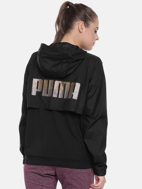 

Puma Women Black Solid windCELL Train It Jacket