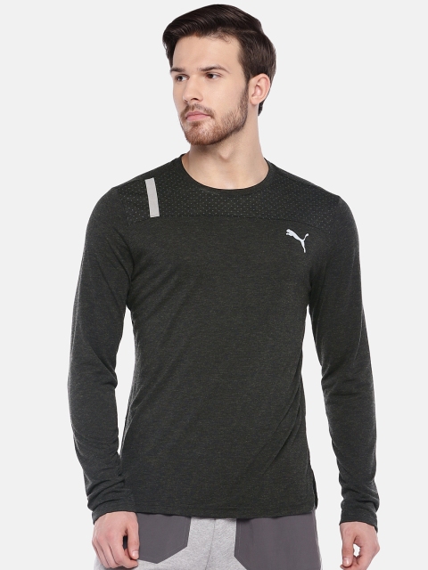 

Puma Men Black Solid Round Neck Warming T-shirt