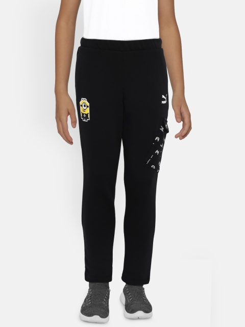 

Puma Boys Black Printed Minions Trackpants
