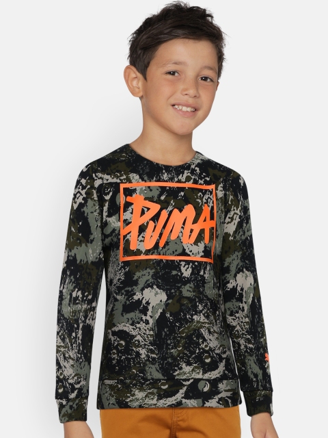 

Puma Boys Grey Printed Sweatshirt