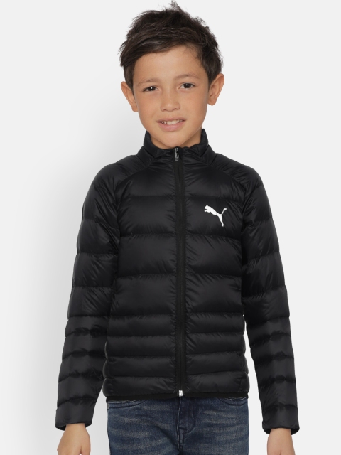 

Puma Boys Black Solid Puffer Jacket