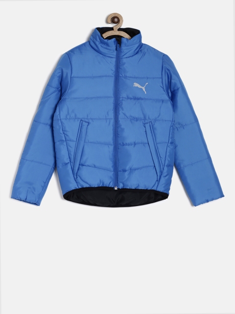

Puma Boys Blue Solid Windcheater Puffer Jacket