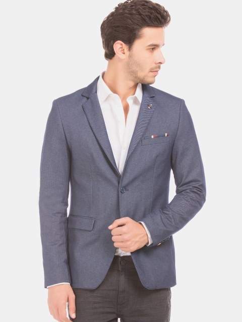 

Arrow Sport Men Blue Slim Fit Solid Single-Breasted Formal Blazer