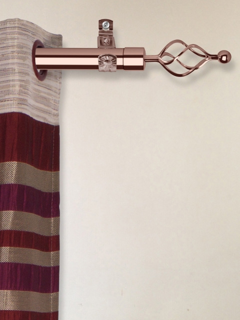 

Story@home Copper-Toned Curtain Rod With Brackets