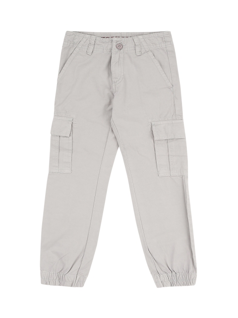 

U.S. Polo Assn. Kids Boys Grey Regular Fit Solid Joggers