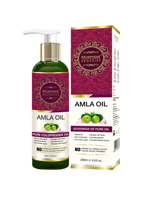 

Morpheme Remedies Pure Coldpressed Amla Hair Oil 200ml, White