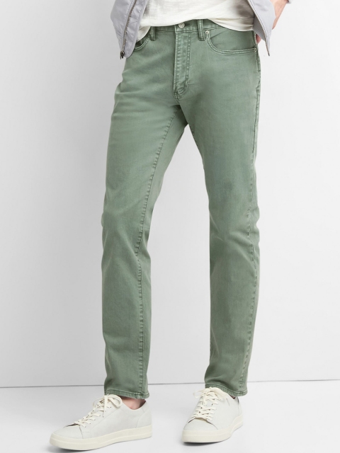 

GAP Men Green Colour Jeans In Slim Fit With GAP Menflex