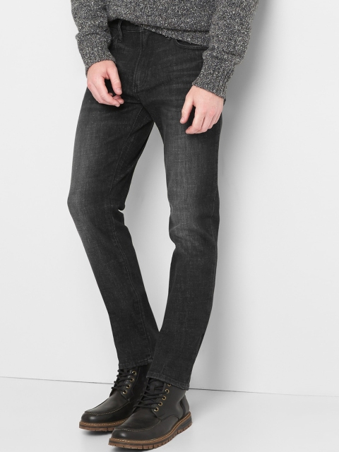 

GAP Men Black Thermolite Jeans In Skinny Fit With GAP Menflex