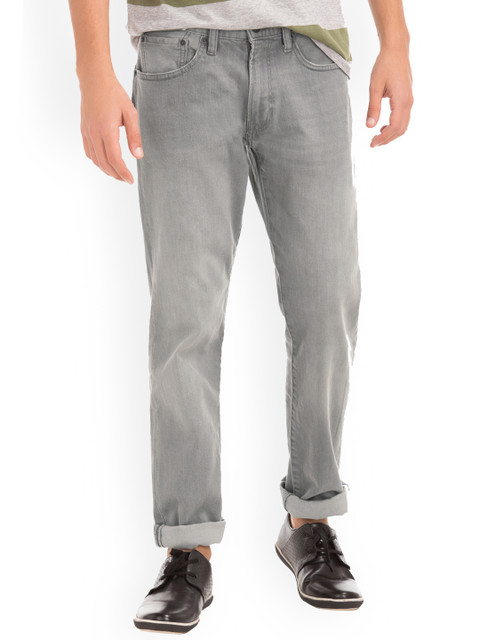 

GAP Men Grey Stretch 1969 Straight Fit Jeans