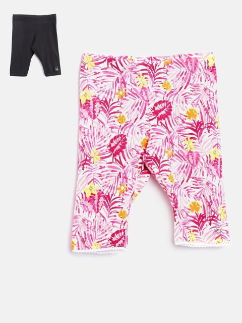 

United Colors of Benetton Girls Pack of 2 Capris, Black