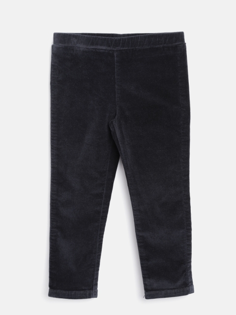 

United Colors of Benetton Girls Navy Blue Skinny Fit Treggings