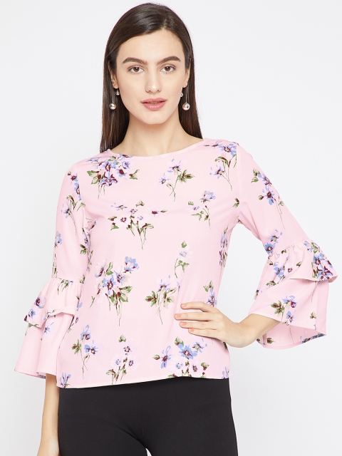

RARE Women Pink Printed Top