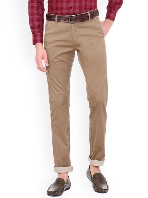 

Allen Solly Men Khaki Solid Regular Trousers