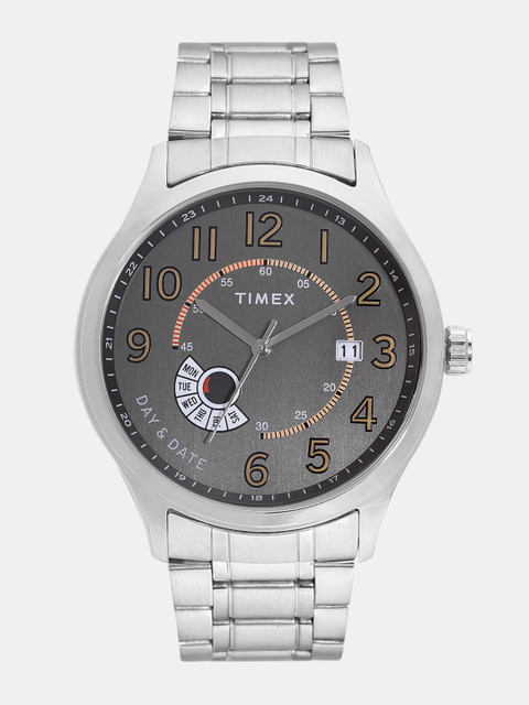 

Timex Men Gunmetal-Toned Analogue Watch TWEG17108, Metallic