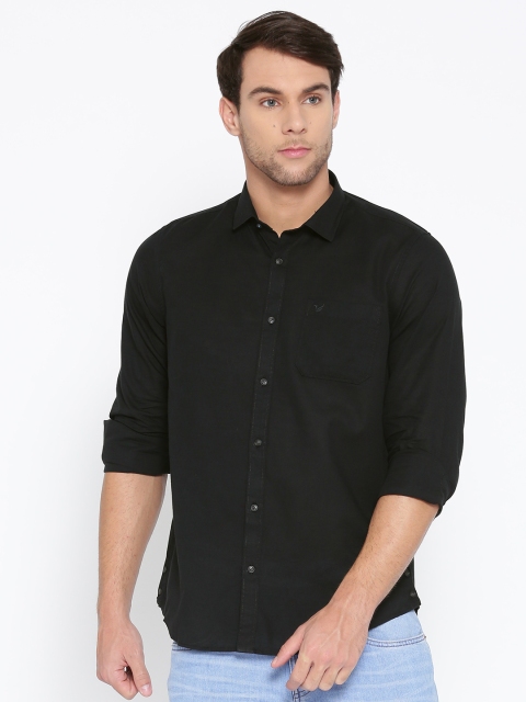 

Blackberrys Men Black Slim Fit Solid Casual Shirt