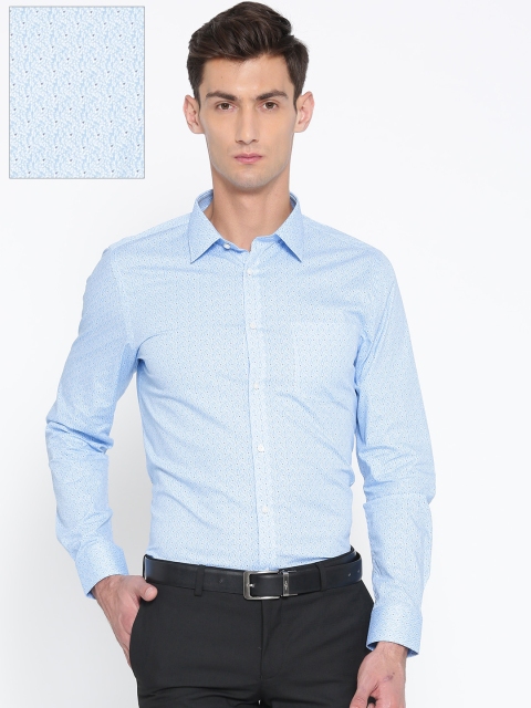 

Blackberrys Men Blue Phoenix Fit Printed Formal Shirt