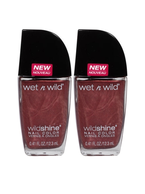 

Wet n Wild Sustainable Wild Set of 2 Shine Nail Color E486C Burgundy Frost