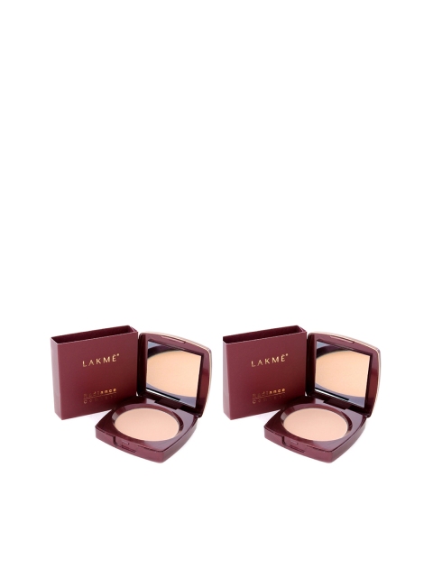 

Lakme Set of 2 Natural Pearl Radiance Compact, Beige