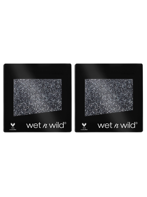 

Wet n Wild Sustainable Set Of 2 Color Icon E358C Karma Glitter Eyeshadows, Black