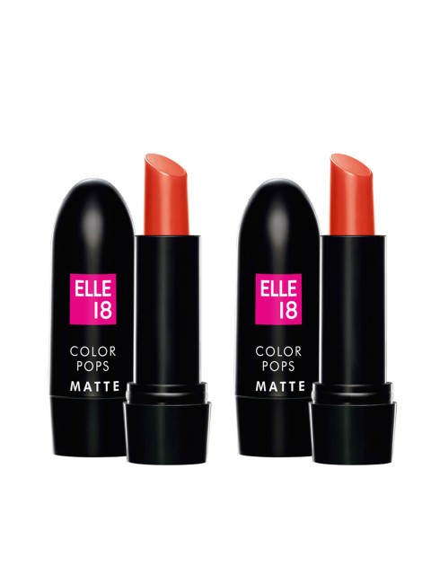 

ELLE 18 Set of 2 Color Pop Lets Tango Matte Lip Color, Red
