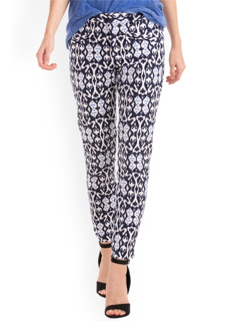 

GAP Women Blue Bi Stretch Skinny Ankle Trousers