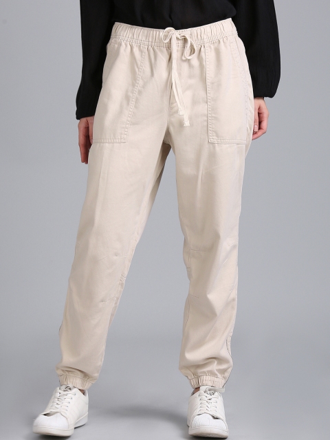 

GAP Beige Girlfriend Utility Track Pants