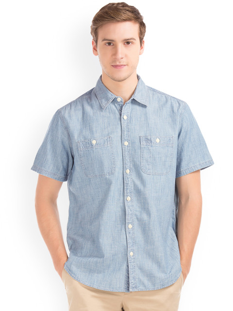 

GAP Men Blue Icon Denim Worker Shirt