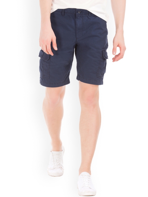 

GAP Men Navy Blue Ripstop Cargo Shorts