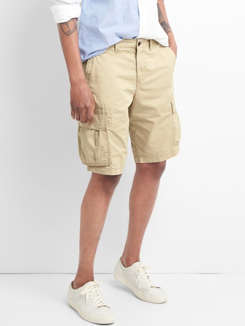 

GAP Men Beige Cargo Shorts