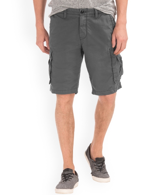 

GAP Men Charcoal Grey Cargo Shorts