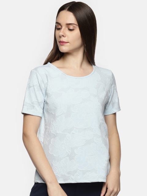 

Annabelle by Pantaloons Women Blue Printed Top