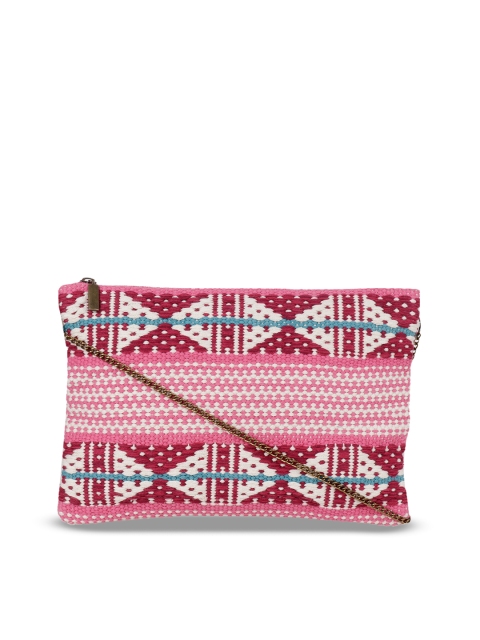 

Diwaah Pink Self Design Sling Bag