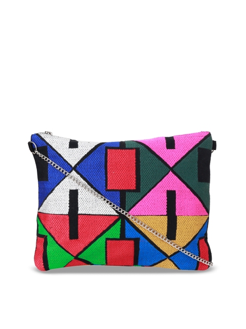 

Diwaah Multicoloured Embroidered Sling Bag, Multi