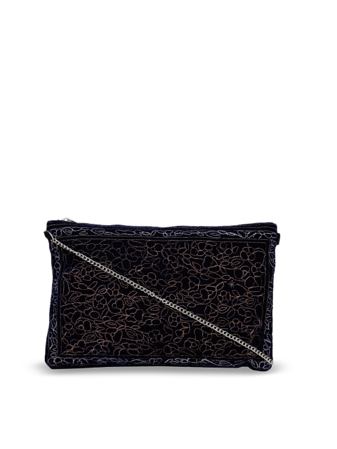 

Diwaah Black Self Design Handcrafted Sling Bag