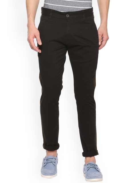 

People Men Black Regular Fit Solid Regular Trousers