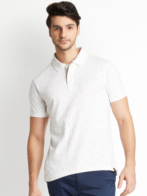 

Urban Ranger by pantaloons Men White Solid Polo Collar T-shirt