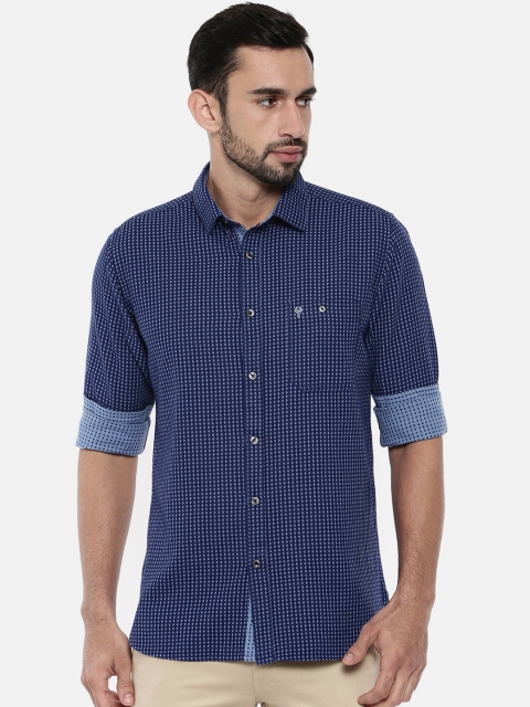 

Classic Polo Men Blue Slim Fit Printed Casual Shirt