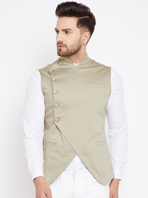 

Hypernation Men Beige Waistcoat