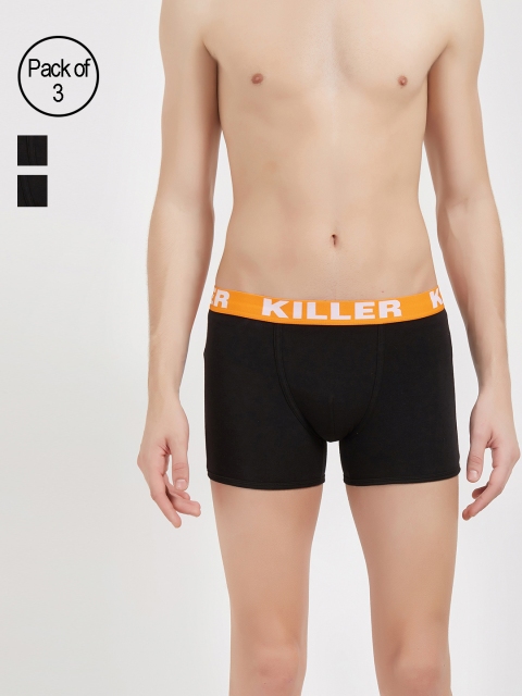 

Killer Men Pack Of 3 Boxer-style Briefs KLBRF, Black