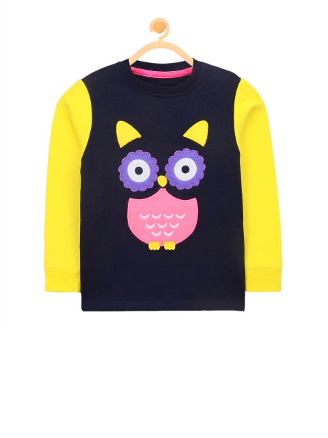 

Cherry Crumble Kids Blue & Yellow Colourblocked Sweatshirt