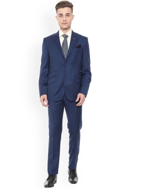 

Van Heusen Men Blue Single Breasted Slim Fit Formal Suit