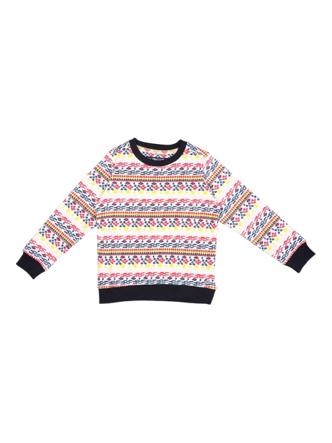 

Allen Solly Junior Girls White & Red Printed Sweatshirt