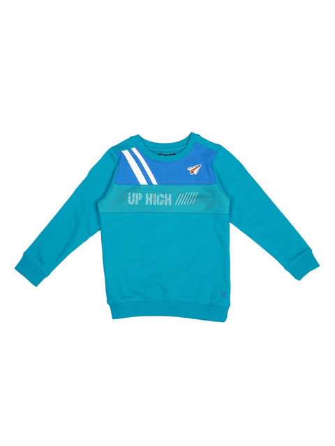 

Allen Solly Junior Boys Blue Colourblocked Sweatshirt